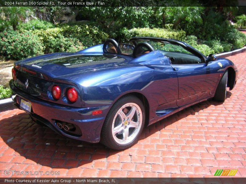 Tour de France Blue / Tan 2004 Ferrari 360 Spider F1