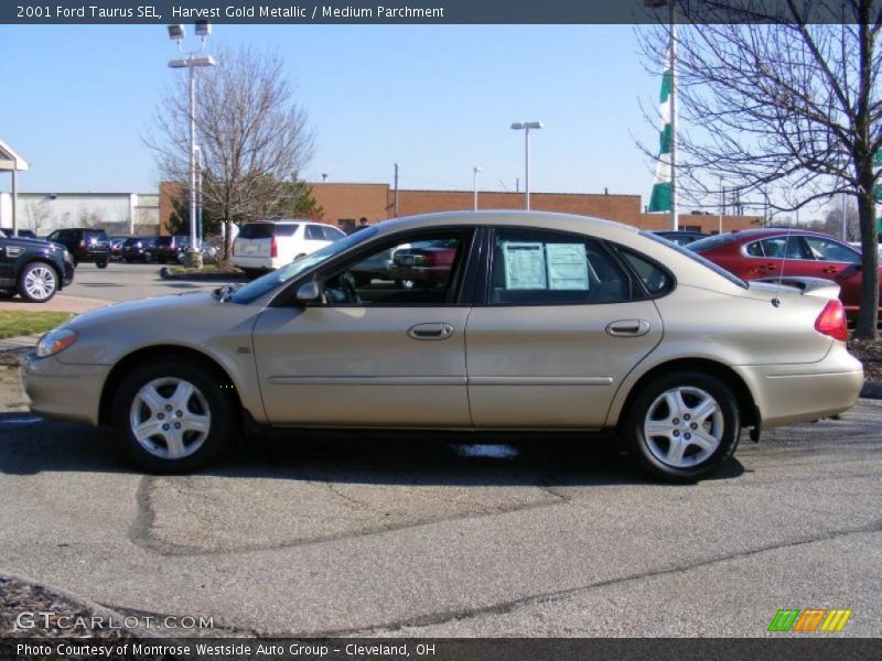 Harvest Gold Metallic / Medium Parchment 2001 Ford Taurus SEL