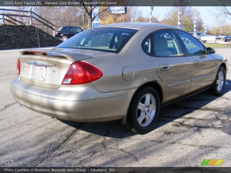 Harvest Gold Metallic / Medium Parchment 2001 Ford Taurus SEL