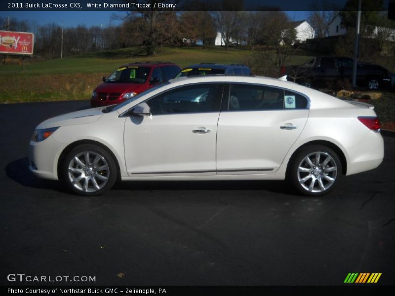 White Diamond Tricoat / Ebony 2011 Buick LaCrosse CXS