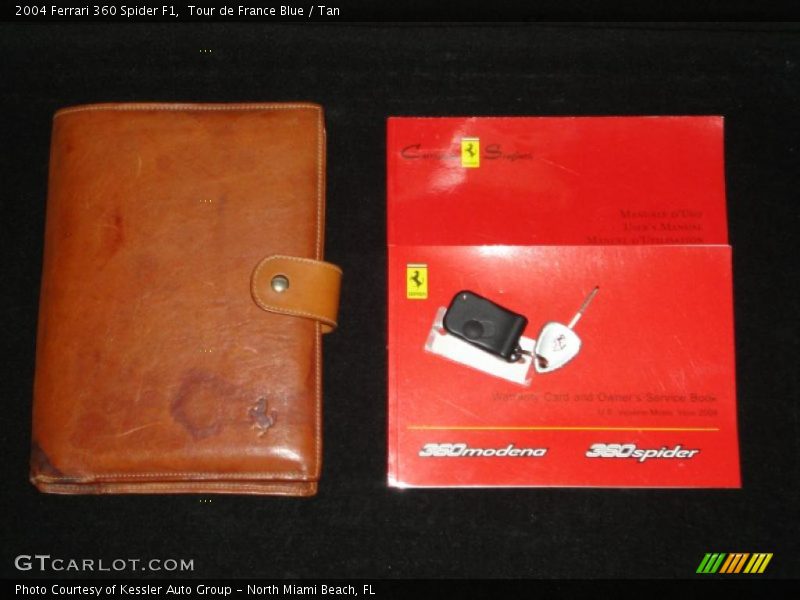 Tour de France Blue / Tan 2004 Ferrari 360 Spider F1