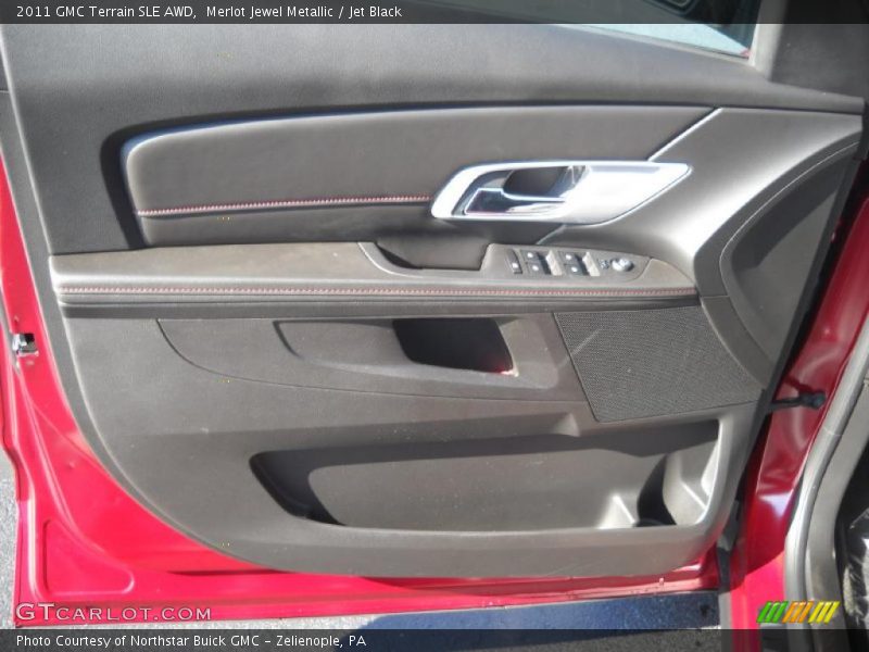 Merlot Jewel Metallic / Jet Black 2011 GMC Terrain SLE AWD