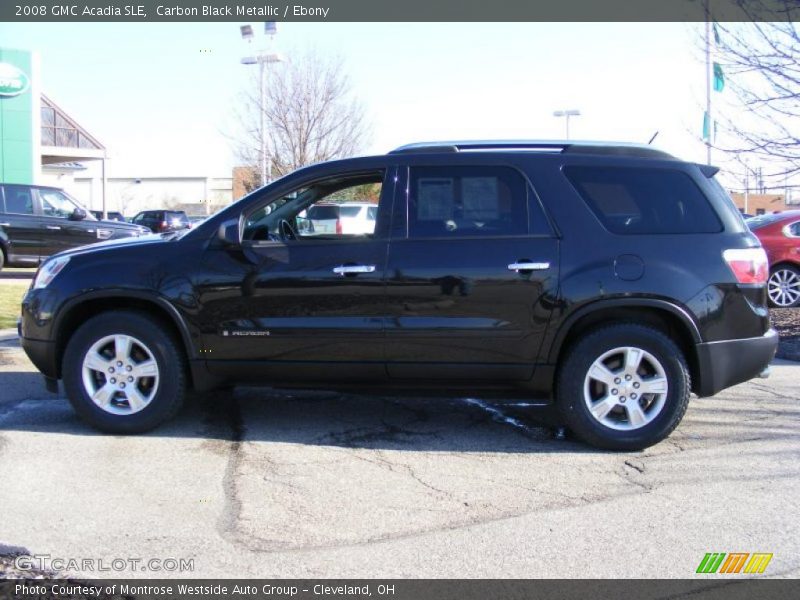 Carbon Black Metallic / Ebony 2008 GMC Acadia SLE