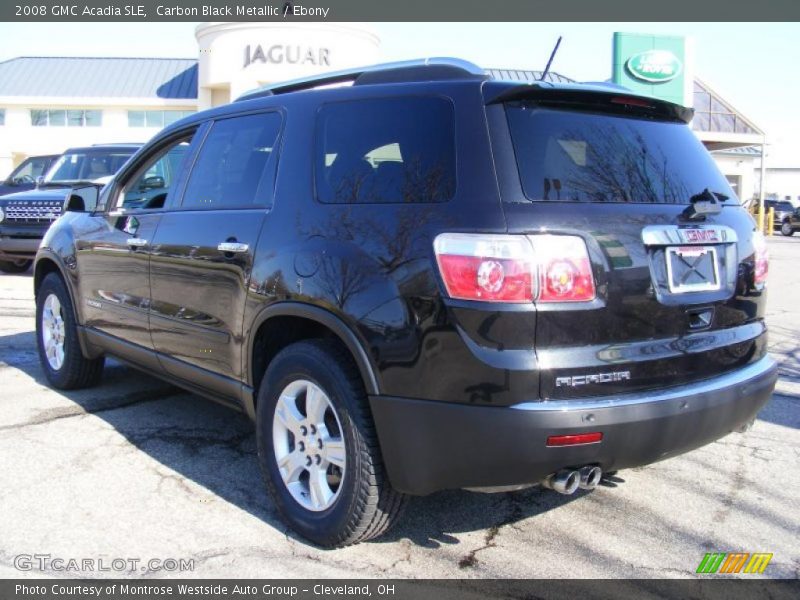 Carbon Black Metallic / Ebony 2008 GMC Acadia SLE