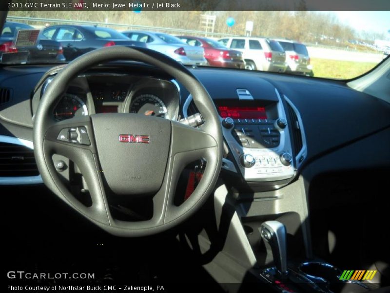 Merlot Jewel Metallic / Jet Black 2011 GMC Terrain SLE AWD