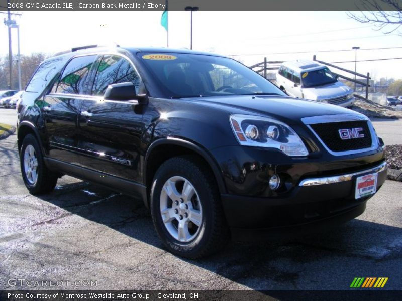 Carbon Black Metallic / Ebony 2008 GMC Acadia SLE