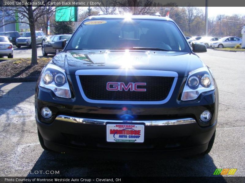 Carbon Black Metallic / Ebony 2008 GMC Acadia SLE