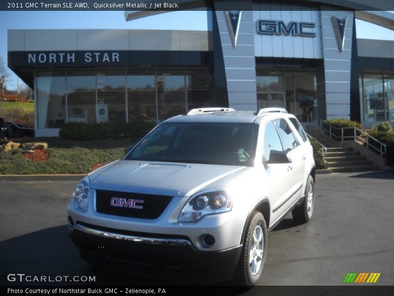 Quicksilver Metallic / Jet Black 2011 GMC Terrain SLE AWD