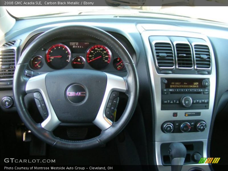 Carbon Black Metallic / Ebony 2008 GMC Acadia SLE