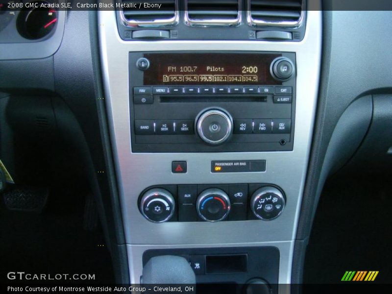 Carbon Black Metallic / Ebony 2008 GMC Acadia SLE
