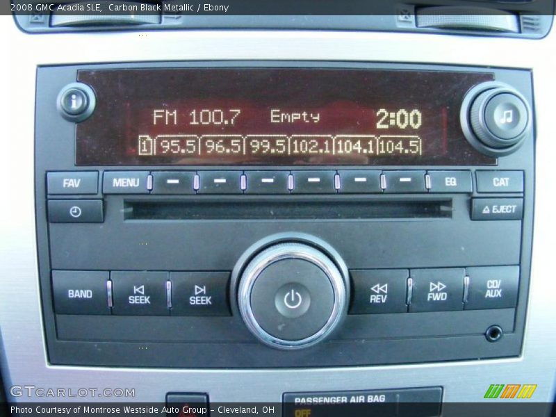 Carbon Black Metallic / Ebony 2008 GMC Acadia SLE
