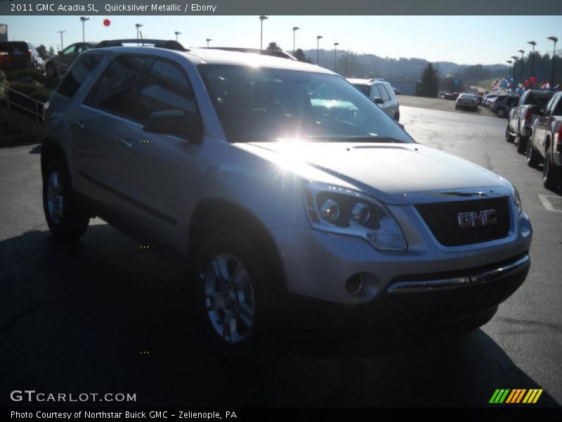 Quicksilver Metallic / Ebony 2011 GMC Acadia SL