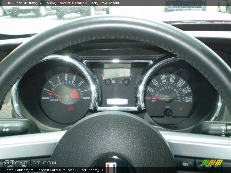 Redfire Metallic / Black/Dove Accent 2007 Ford Mustang GT Coupe