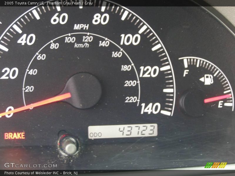 Phantom Gray Pearl / Gray 2005 Toyota Camry LE