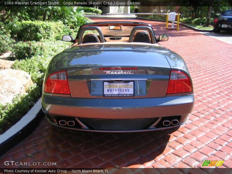 Grigio Palladio (Metallic Gray) / Cuoio (Saddle) 2006 Maserati GranSport Spyder