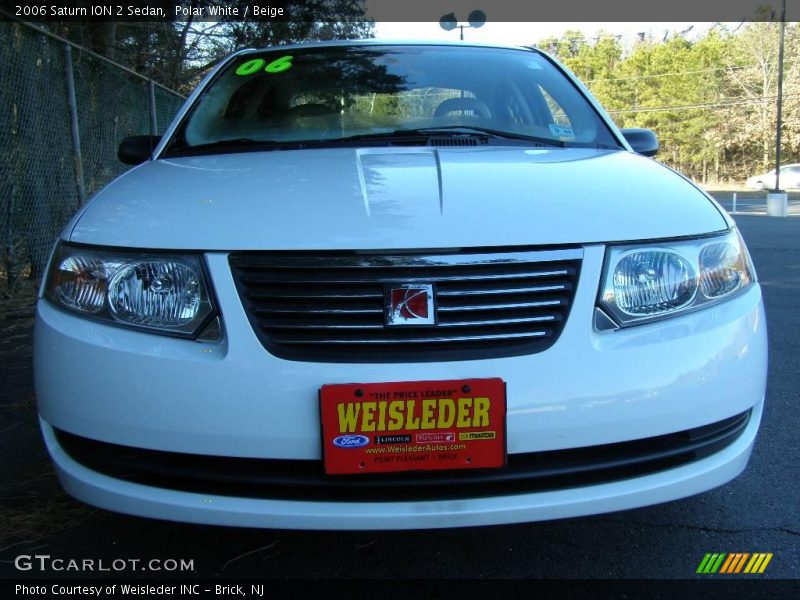 Polar White / Beige 2006 Saturn ION 2 Sedan