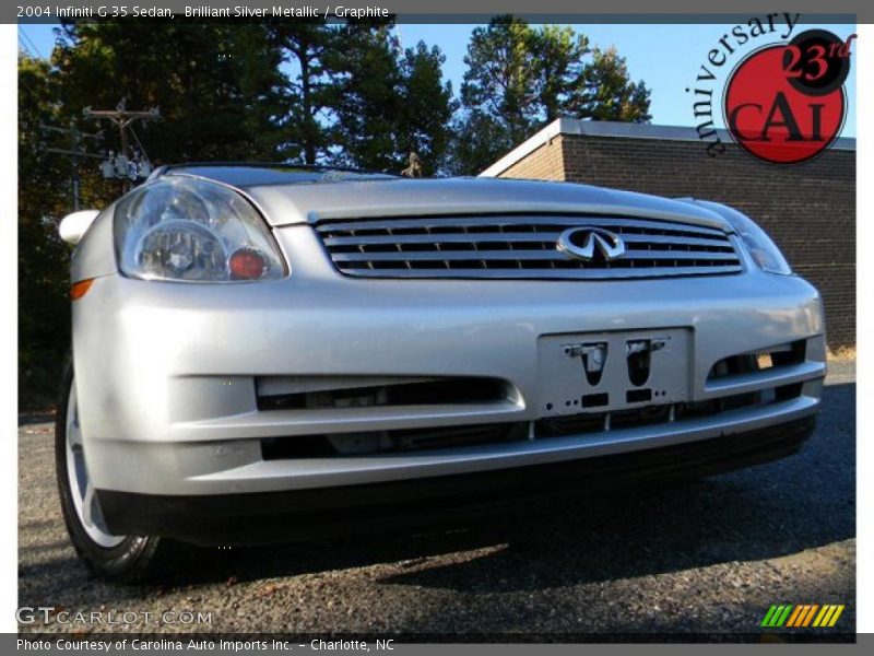 Brilliant Silver Metallic / Graphite 2004 Infiniti G 35 Sedan