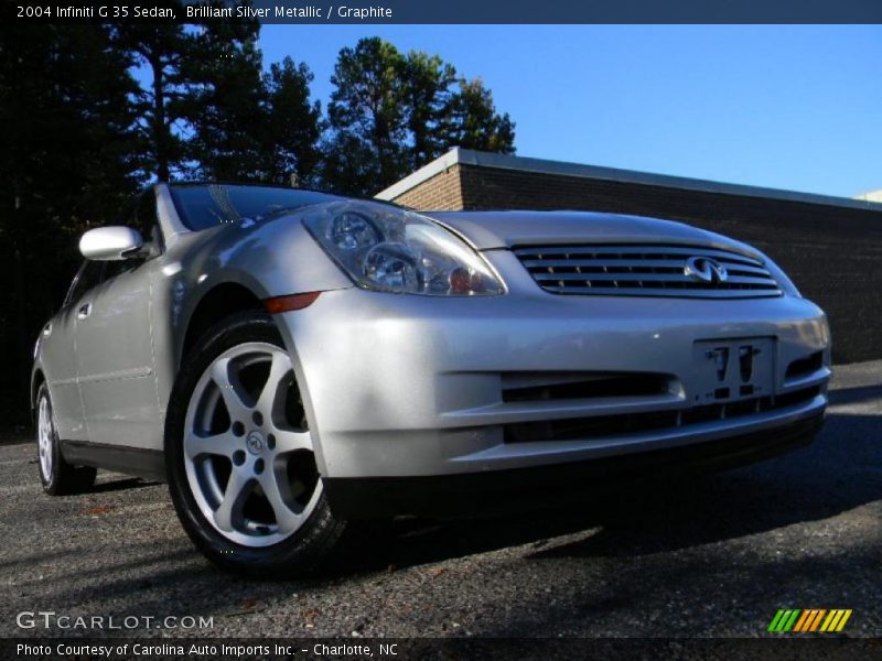 Brilliant Silver Metallic / Graphite 2004 Infiniti G 35 Sedan