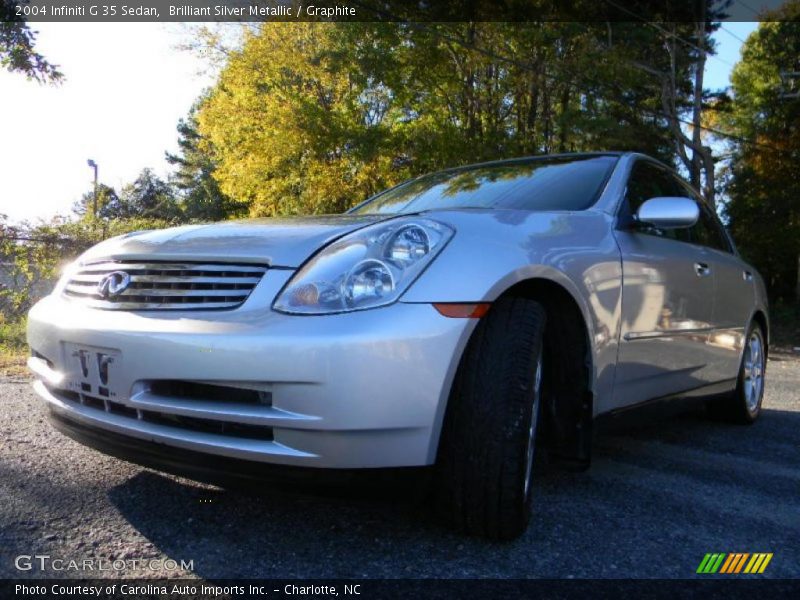 Brilliant Silver Metallic / Graphite 2004 Infiniti G 35 Sedan