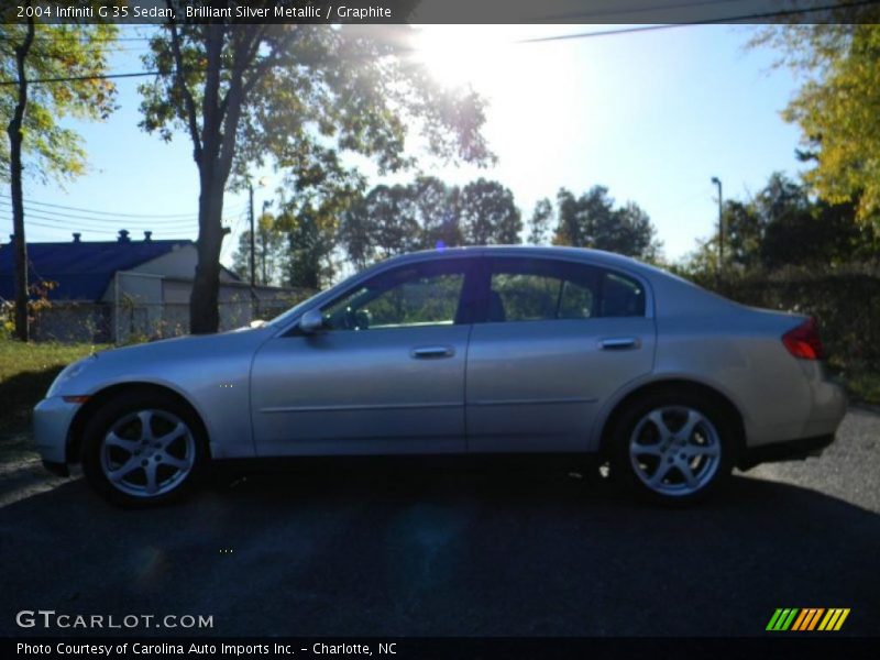 Brilliant Silver Metallic / Graphite 2004 Infiniti G 35 Sedan
