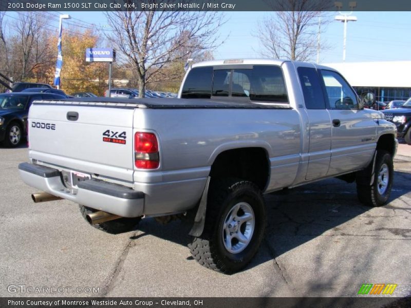 Bright Silver Metallic / Mist Gray 2001 Dodge Ram 1500 SLT Club Cab 4x4