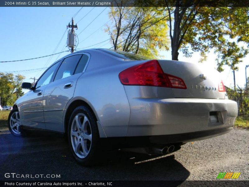 Brilliant Silver Metallic / Graphite 2004 Infiniti G 35 Sedan
