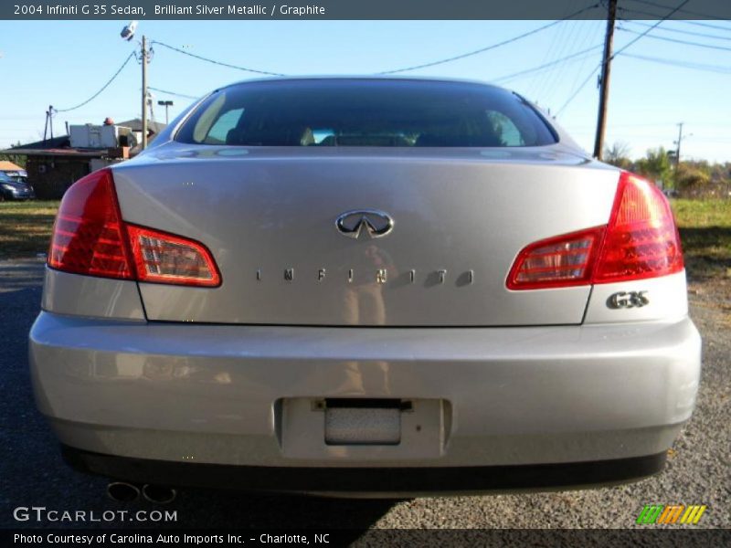 Brilliant Silver Metallic / Graphite 2004 Infiniti G 35 Sedan