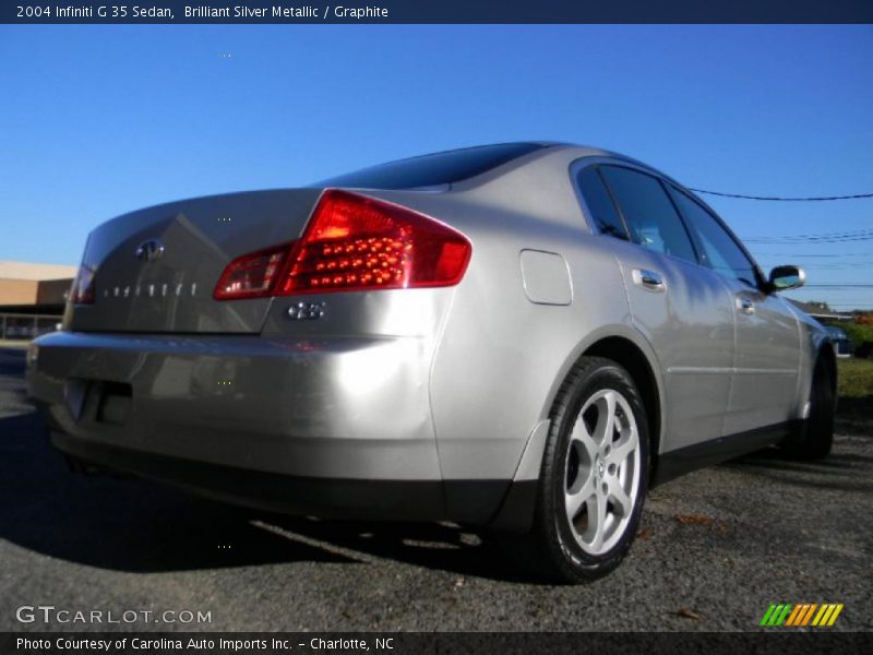 Brilliant Silver Metallic / Graphite 2004 Infiniti G 35 Sedan