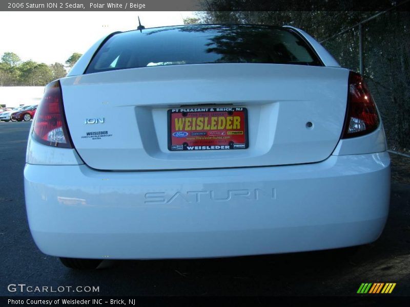 Polar White / Beige 2006 Saturn ION 2 Sedan