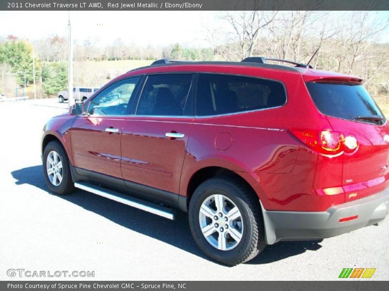 Red Jewel Metallic / Ebony/Ebony 2011 Chevrolet Traverse LT AWD
