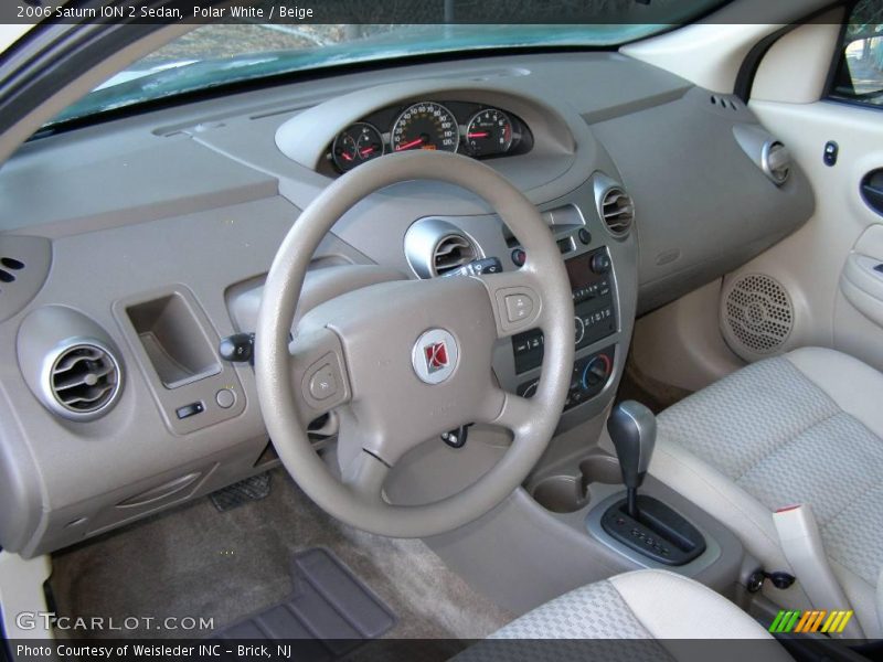 Polar White / Beige 2006 Saturn ION 2 Sedan