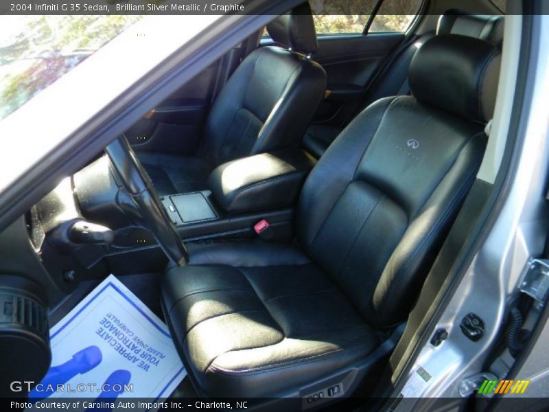 Brilliant Silver Metallic / Graphite 2004 Infiniti G 35 Sedan