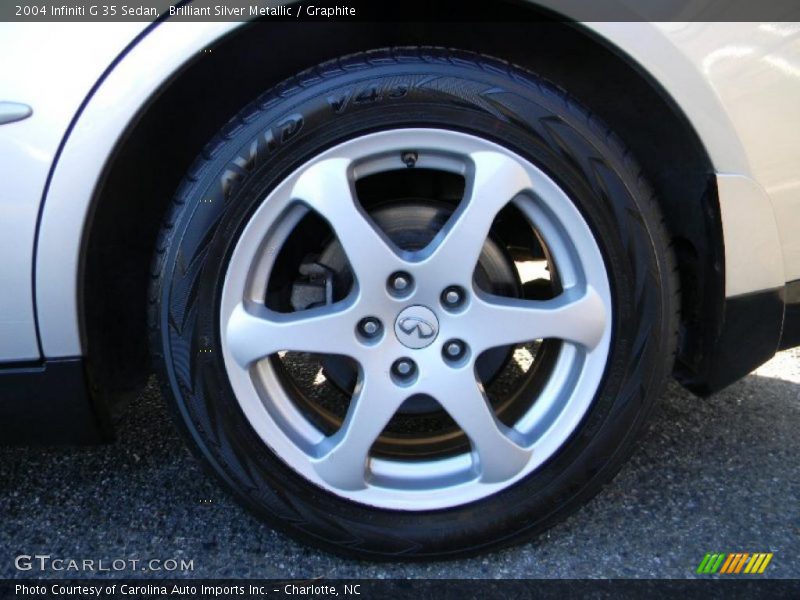 Brilliant Silver Metallic / Graphite 2004 Infiniti G 35 Sedan