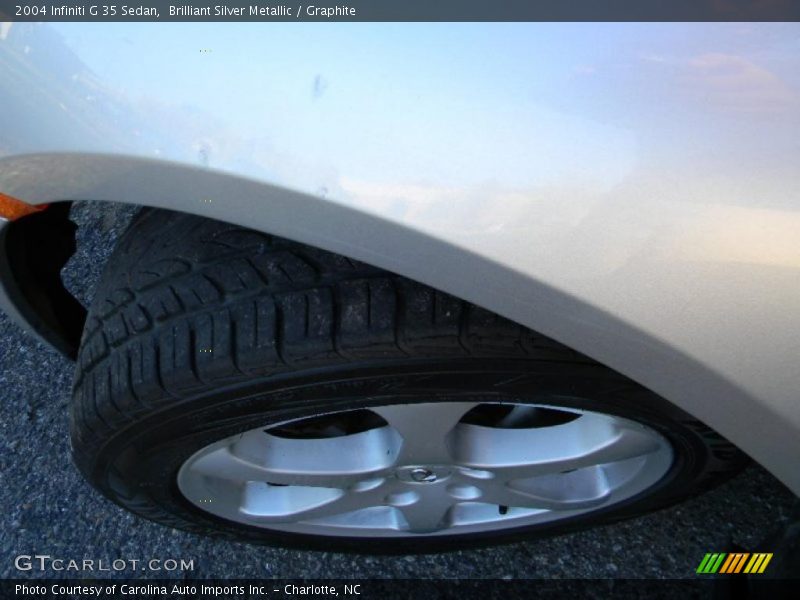 Brilliant Silver Metallic / Graphite 2004 Infiniti G 35 Sedan