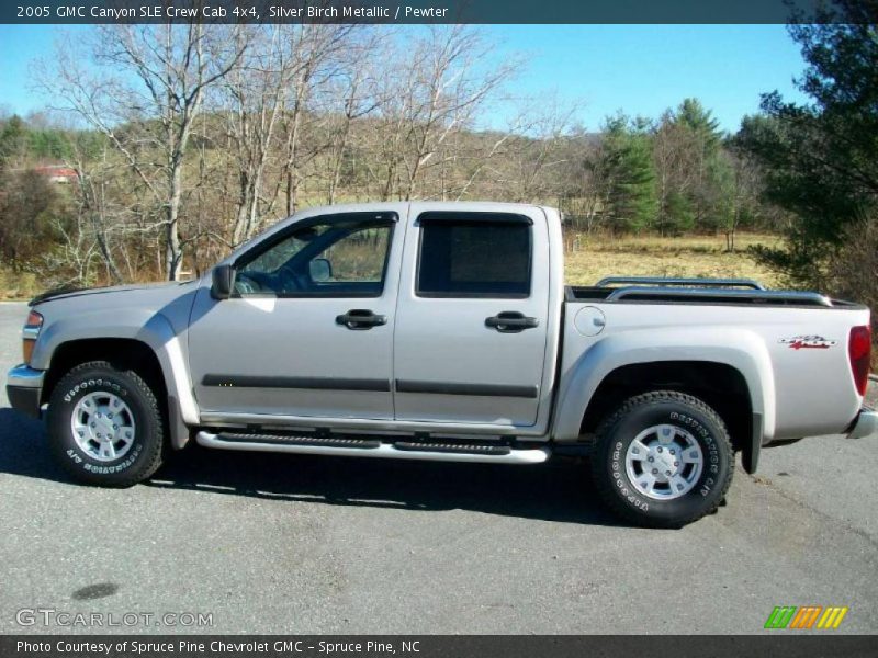 Silver Birch Metallic / Pewter 2005 GMC Canyon SLE Crew Cab 4x4