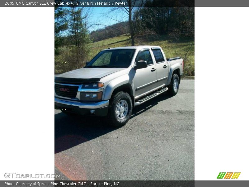 Silver Birch Metallic / Pewter 2005 GMC Canyon SLE Crew Cab 4x4