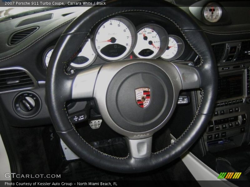 Carrara White / Black 2007 Porsche 911 Turbo Coupe