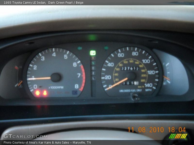  1993 Camry LE Sedan LE Sedan Gauges