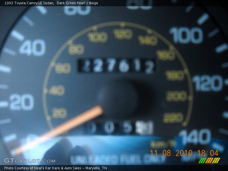 Dark Green Pearl / Beige 1993 Toyota Camry LE Sedan