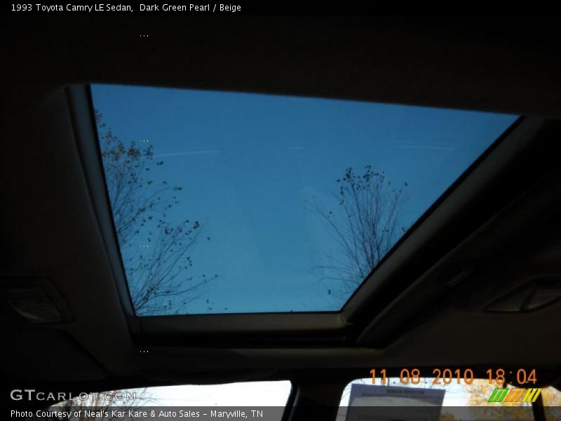 Dark Green Pearl / Beige 1993 Toyota Camry LE Sedan