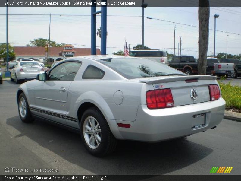 Satin Silver Metallic / Light Graphite 2007 Ford Mustang V6 Deluxe Coupe