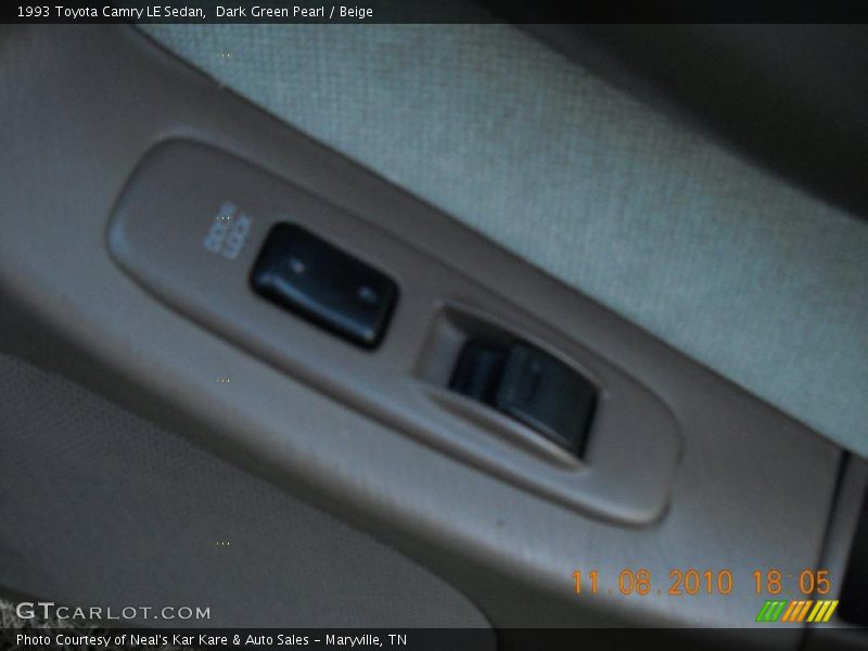 Dark Green Pearl / Beige 1993 Toyota Camry LE Sedan