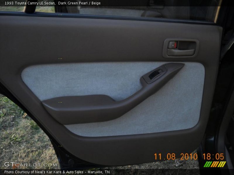 Door Panel of 1993 Camry LE Sedan