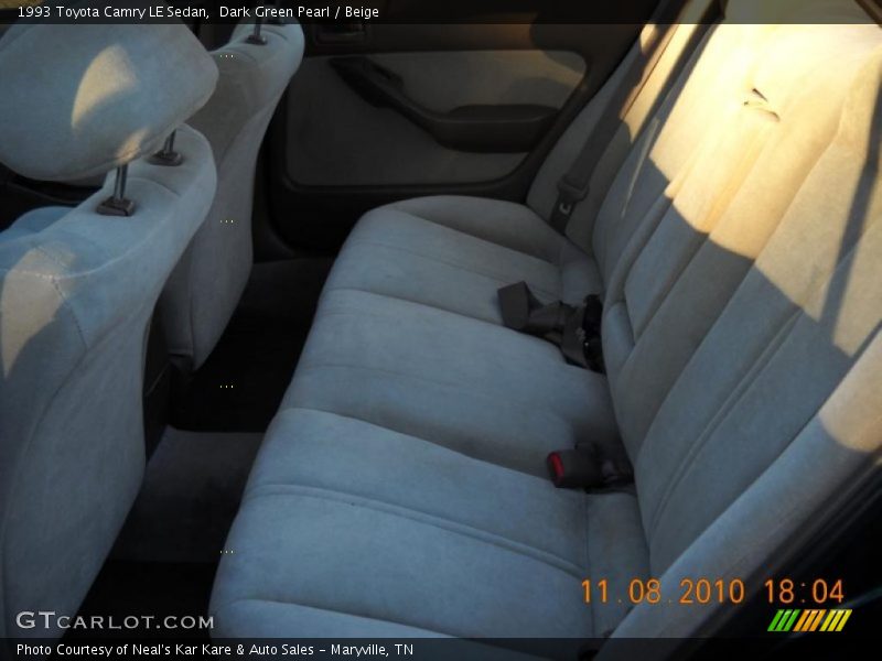Dark Green Pearl / Beige 1993 Toyota Camry LE Sedan