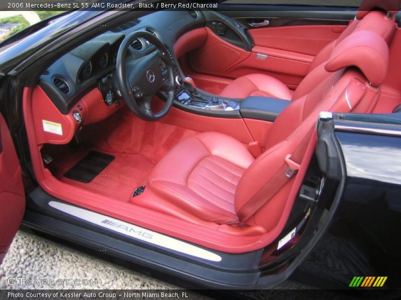  2006 SL 55 AMG Roadster Berry Red/Charcoal Interior