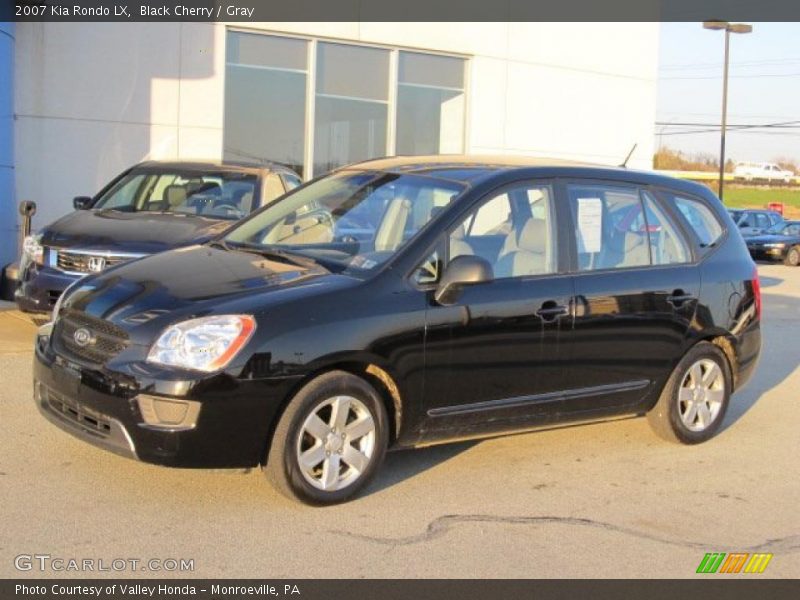 Black Cherry / Gray 2007 Kia Rondo LX