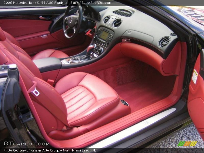 2006 SL 55 AMG Roadster Berry Red/Charcoal Interior