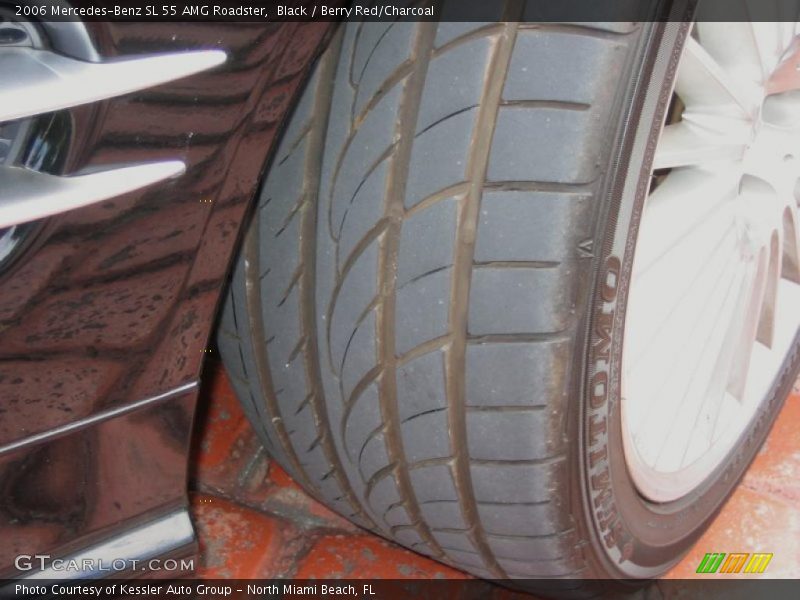 Black / Berry Red/Charcoal 2006 Mercedes-Benz SL 55 AMG Roadster