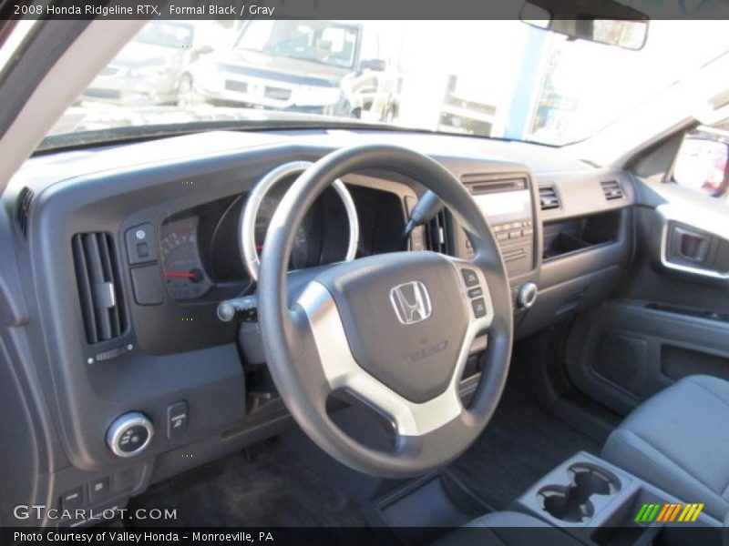 Formal Black / Gray 2008 Honda Ridgeline RTX