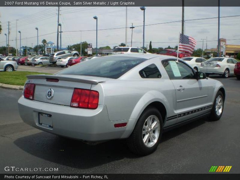 Satin Silver Metallic / Light Graphite 2007 Ford Mustang V6 Deluxe Coupe